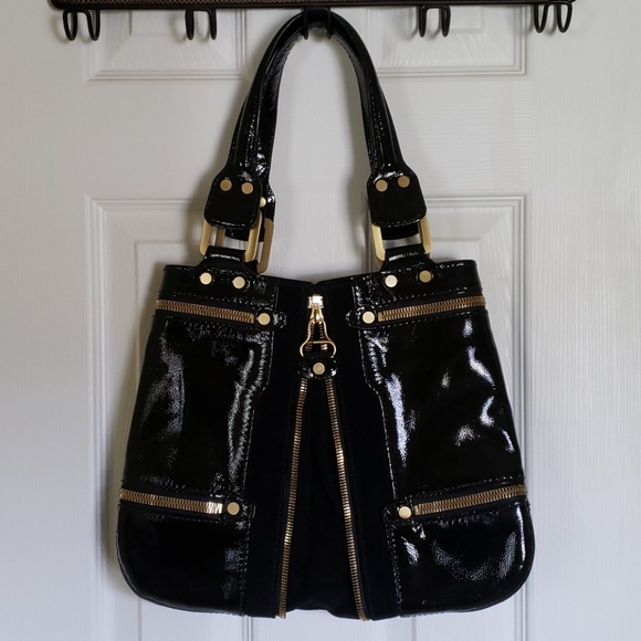 - π Jimmy Choo Black Mona Patent Bag π - Picture 2 of 11